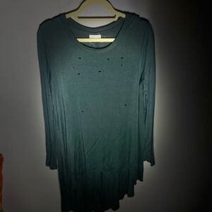 Gilded intent dark green tunic